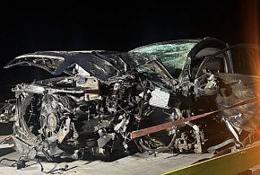 Wypadek w Zielonowie. Tyle zostało z jego auta!-12464