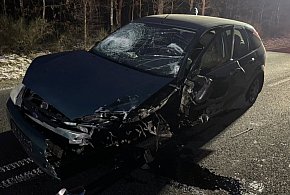 Wypadek na DW 181. Trzy osoby w szpitalu