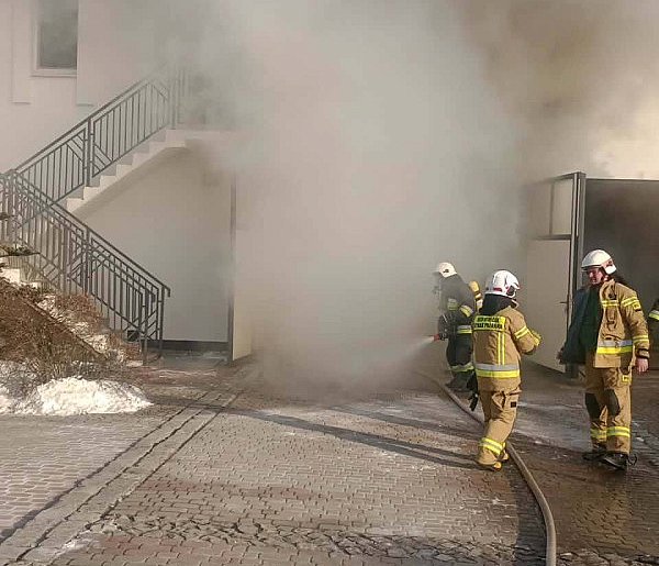 Pożar w Boruszynie. Siedem zastępów w akcji