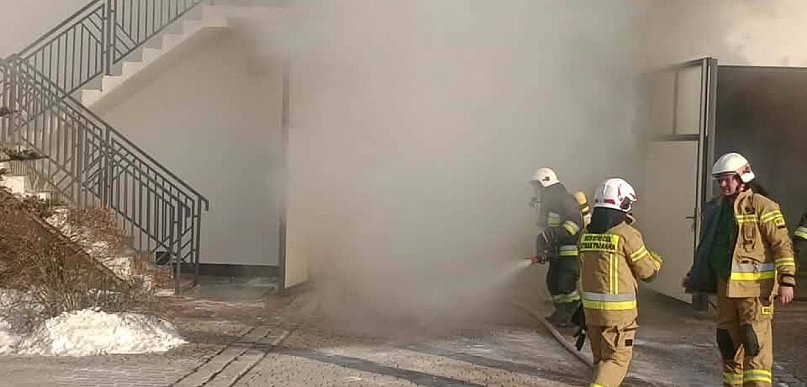 Pożar w Boruszynie. Siedem zastępów w akcji