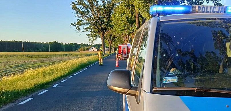 Tragedia koło Krucza. Nie żyje rowerzysta