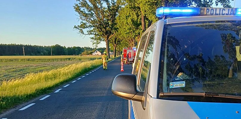 Tragedia koło Krucza. Nie żyje rowerzysta