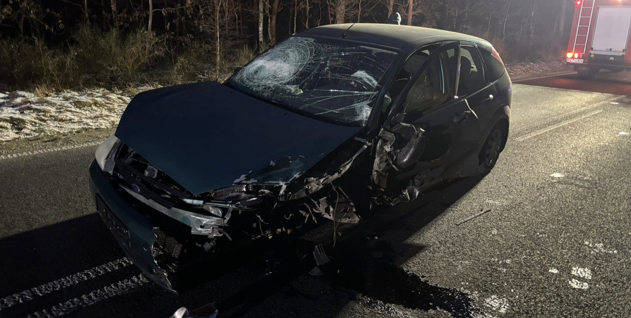 Wypadek na DW 181. Trzy osoby w szpitalu