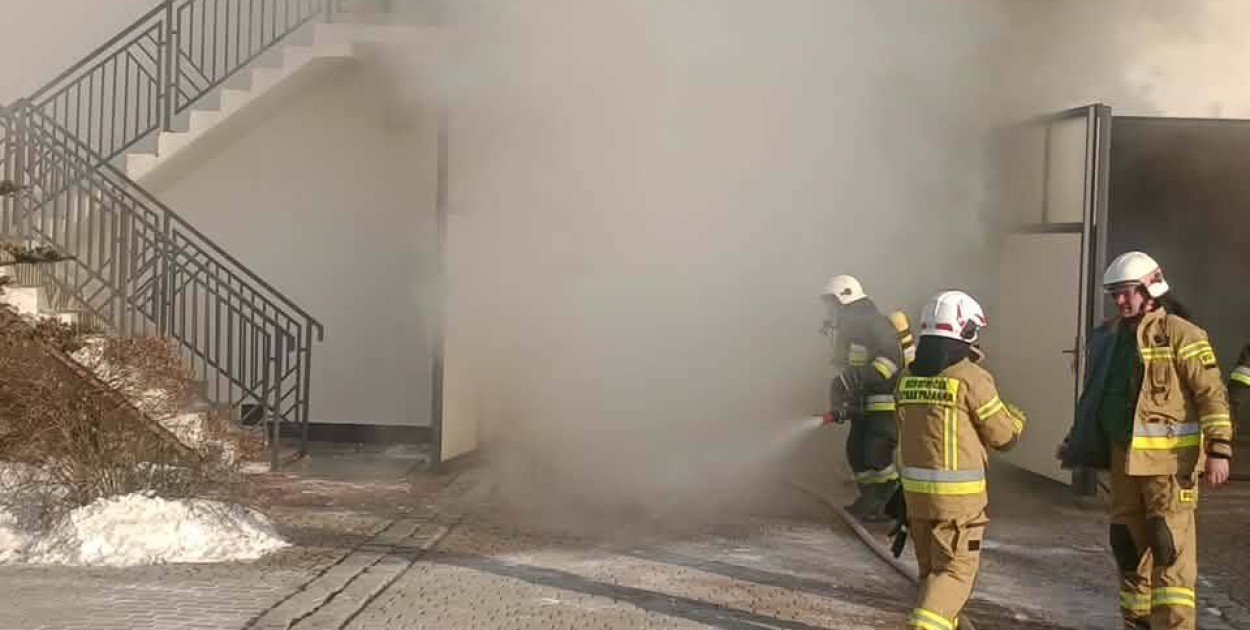 Pożar w Boruszynie. Siedem zastępów w akcji