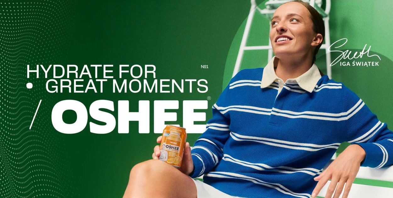 OSHEE i Iga Świątek wracają z nową odsłoną „Hydrate for Great Moments”